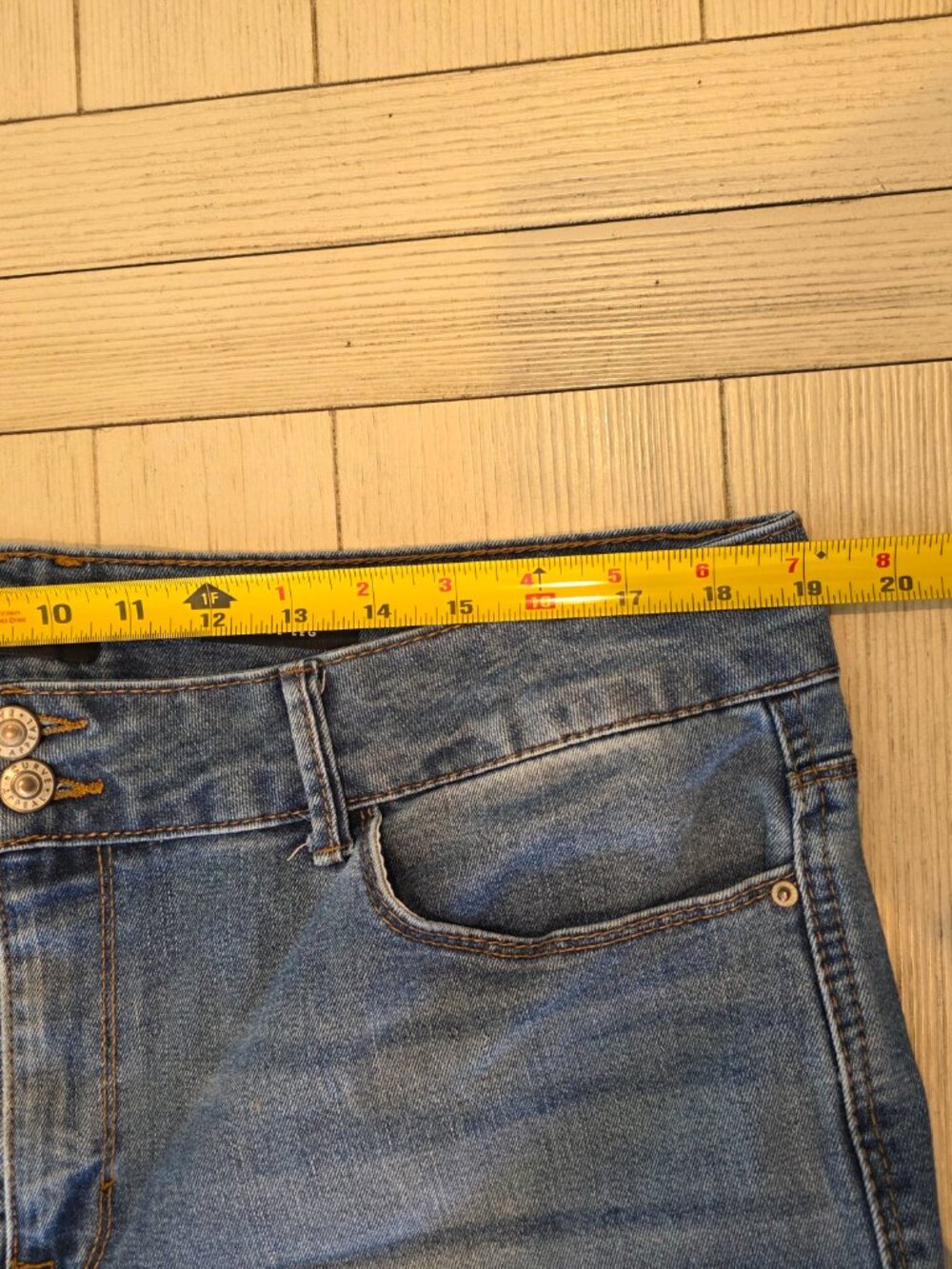 Curve Appeal French Riviera Wide Leg Crop Jeans Size 16 - Picture 4 of 7
